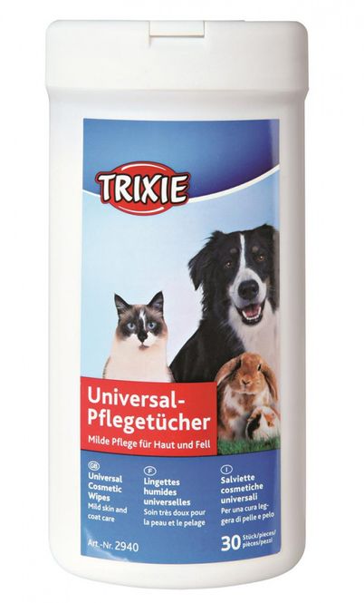 Hovedbilde TRIXIE VÅTSERVIETTER M/ALEO VERA 30stk