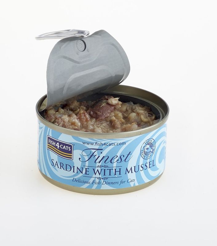 F4C CATS WET SARDINE MUSSEL 70G