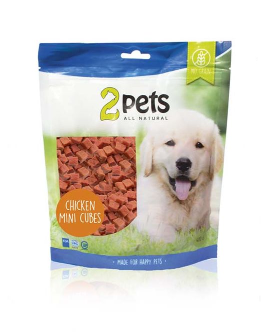 Hovedbilde 2PETS CHICKEN MINICUBES 400G 