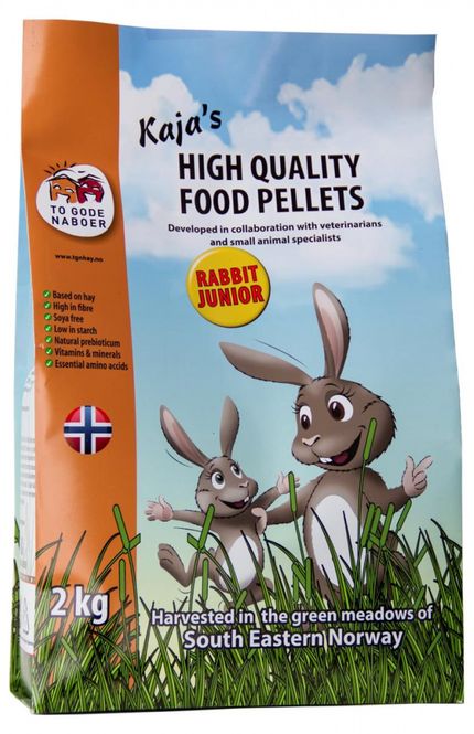 Hovedbilde 2 GODE NABOER KAJA´S KANINPELLETS JUNIOR 2KG