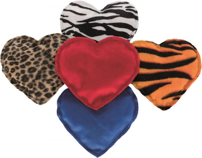 Hovedbilde KATTELEKE HJERTE I PLYSJ 14CM M/BALDRIAN