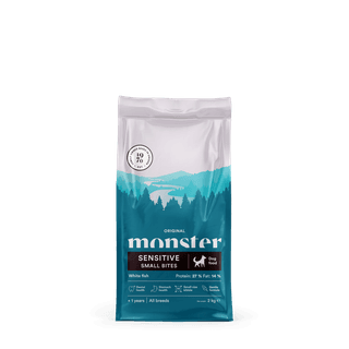 Monster Dog Sensitive White Fish Small bites 2 kg