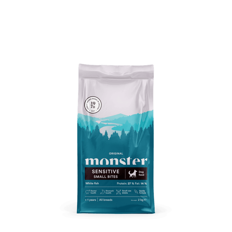 Monster Dog Sensitive White Fish Small bites 2 kg