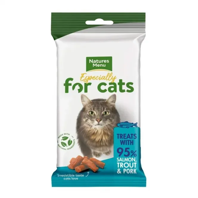 Hovedbilde NM SNACKS KATT LAKS OG ØRRET 60G