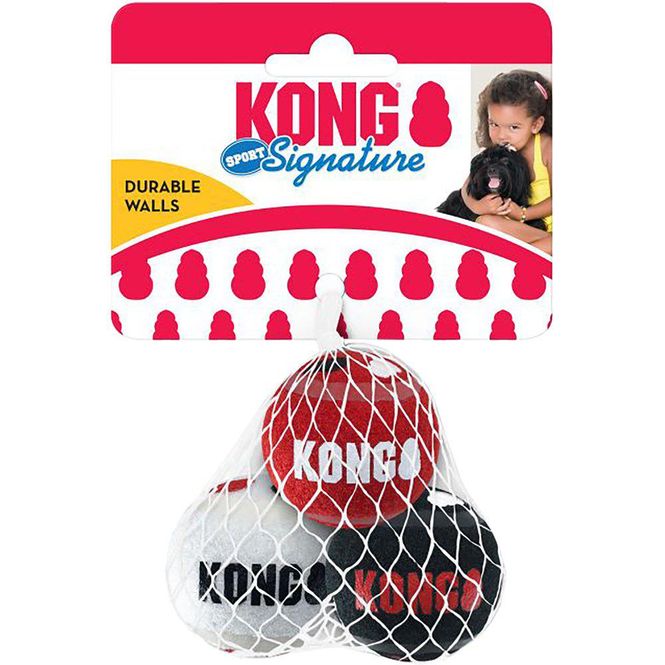 Hovedbilde KONG SIGNATURE SPORT BALLS 3PACK XS 4,5CM