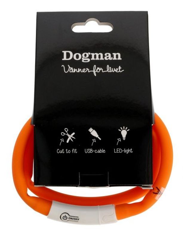 DOGMAN LED-HALSBÅND ORANGE