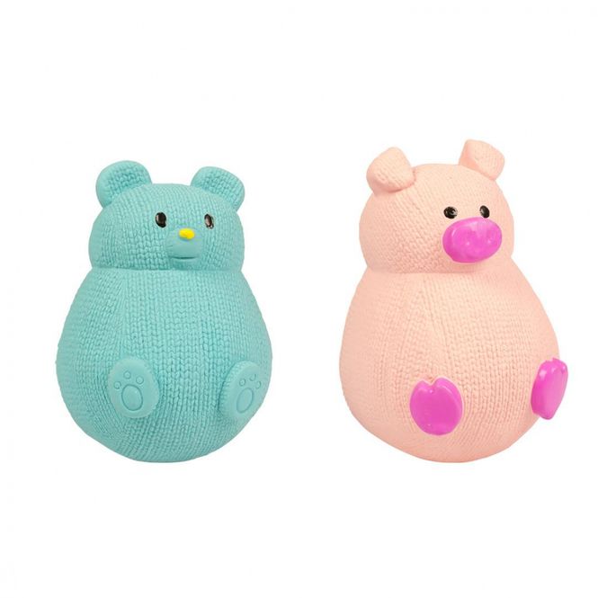 Hovedbilde HUNDELEKE LATEX TUMBLER BJØRN/REV 13CM