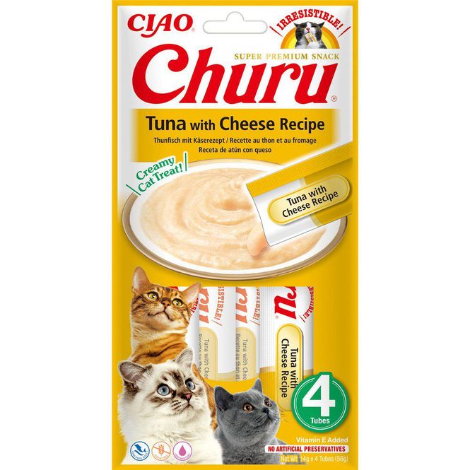 Hovedbilde CHURU CAT TUNA WITHCHEESE 4ST