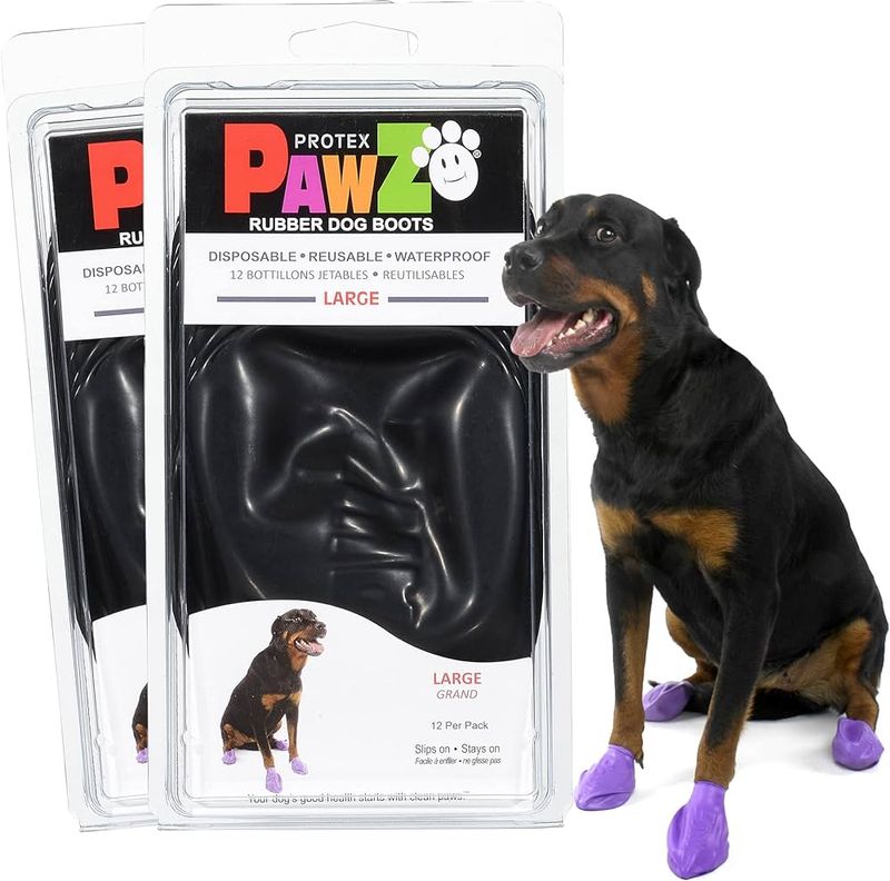 PAWZ RUBBER DOG BOOTS 12pk