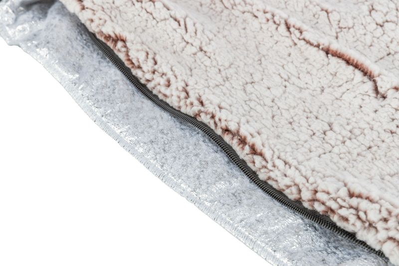Liggematte Calida M/Varmereflekterende Innlegg 80x55cm Hvit/Brun