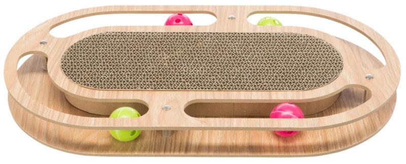 Katteleke Scratch & Catch MDF/Klorematte i Papp 46x25x4cm