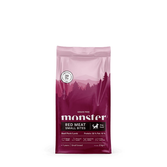 Hovedbilde Monster Dog Red Meat Small Bites 2 kg
