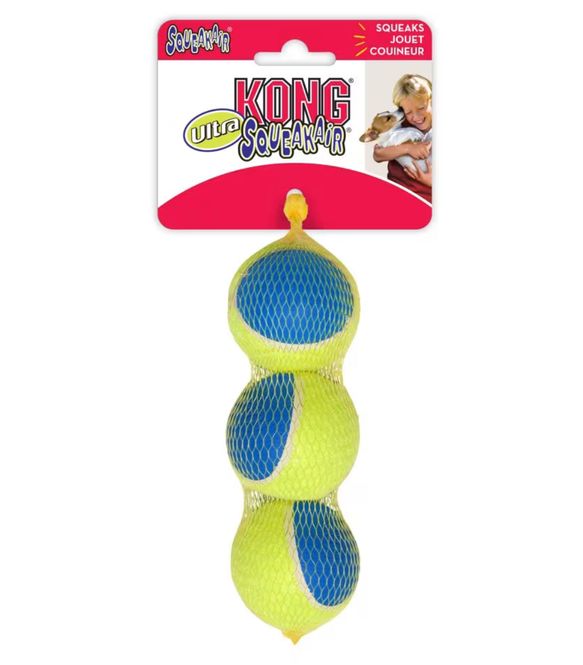 Hovedbilde KONG HUNDELEKE SQUEAKAIR ULTRA BALLS M 3STK