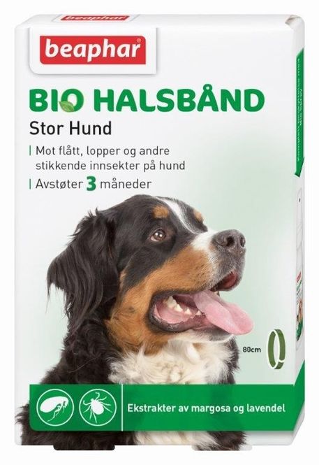 Hovedbilde BEAPHAR BIO HALSBÅND STOR HUND