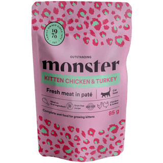 Monster kitten, chicken & turkey paté 85g