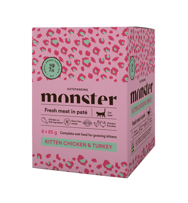 Hovedbilde Monster kitten, chicken & turkey 8x85g
