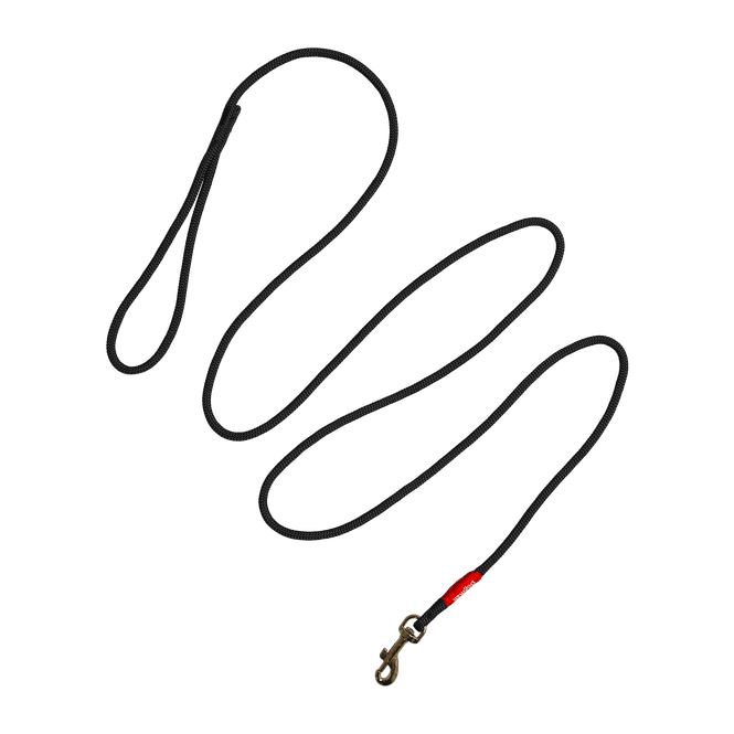 Hovedbilde Dogman Air Basic Rope Hundebånd Svart 180cm