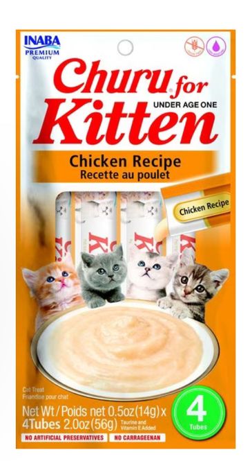 Hovedbilde CHURU KITTEN KYLLING 4PK