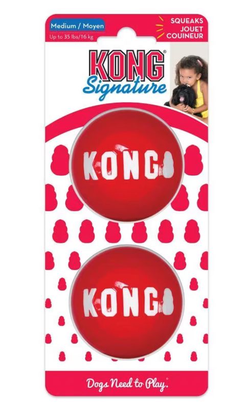 HUNDELEKE KONG SIGNATURE BALLS 2pk 