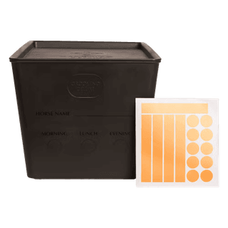 Grooming Deluxe Horsefeed Box with Lid 7 L SORT